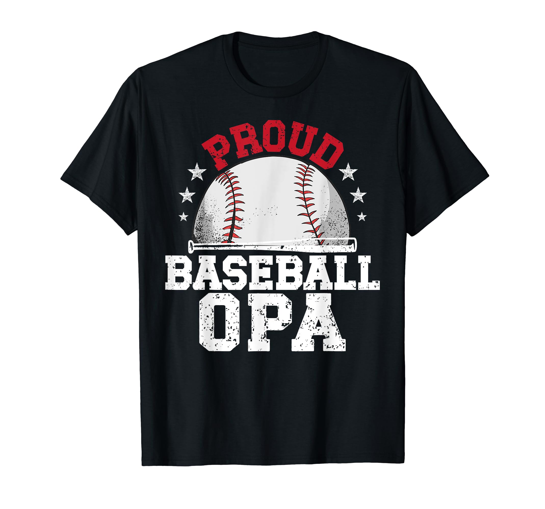 Proud Baseball Opa Grandpa Baseball T-Shirt - Unique Graphic Men Women - T-Shirt, Sweatshirt, Hoodie
