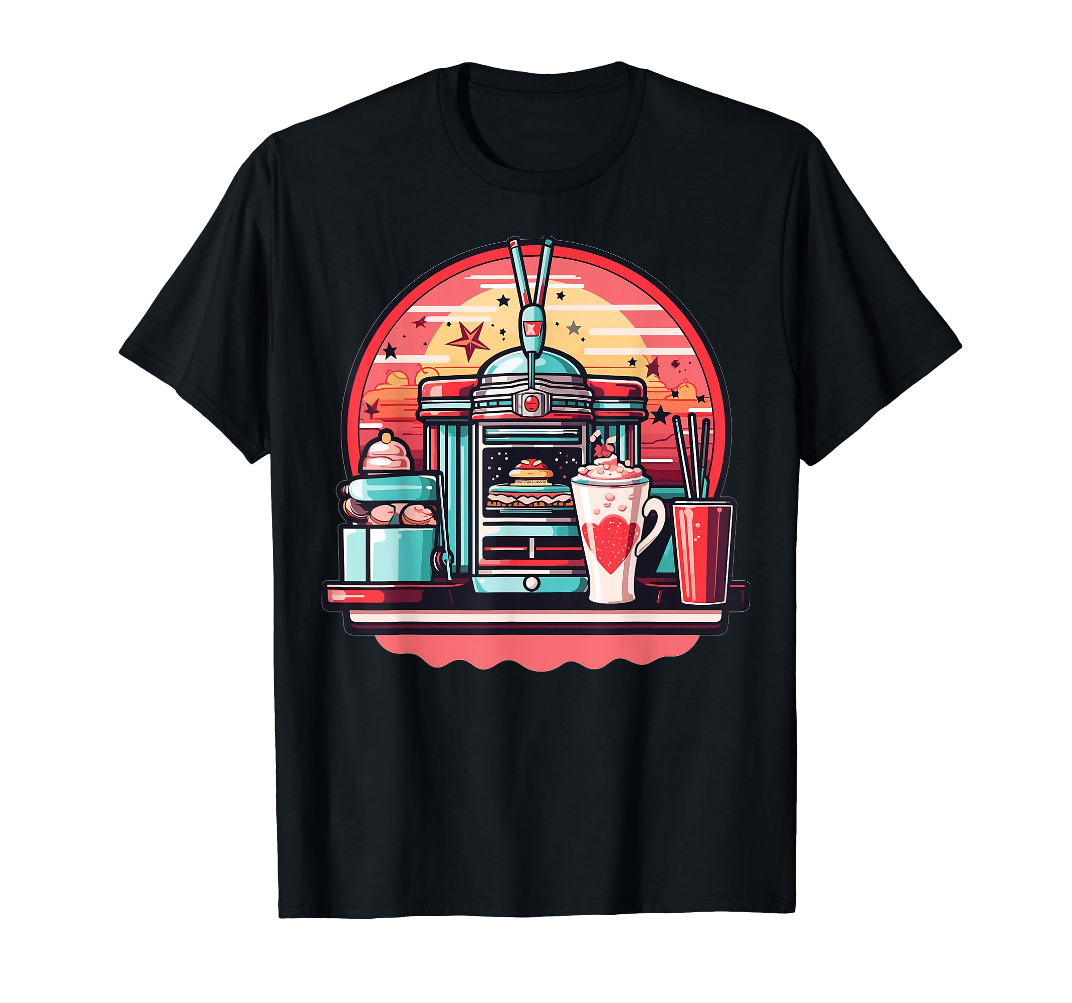 Nostalgia Buff Diner Jukebox Moment T-Shirt - Novelty Apparel Unisex - T-Shirt, Sweatshirt, Hoodie