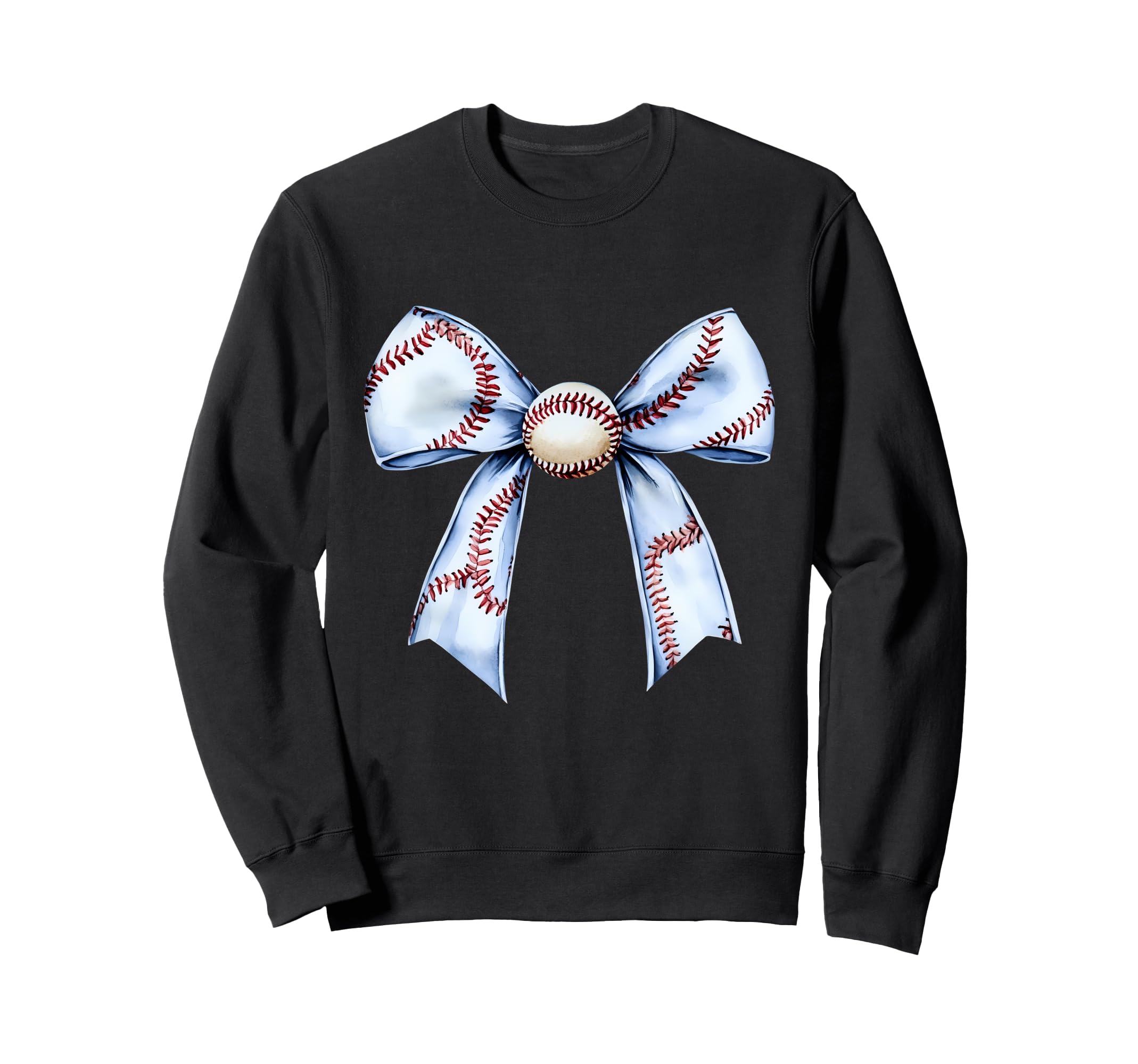 Baseball Coquette Bow Sweatshirt - Casual Everyday Wear for Adults - T-Shirt, Sweatshirt, Hoodie