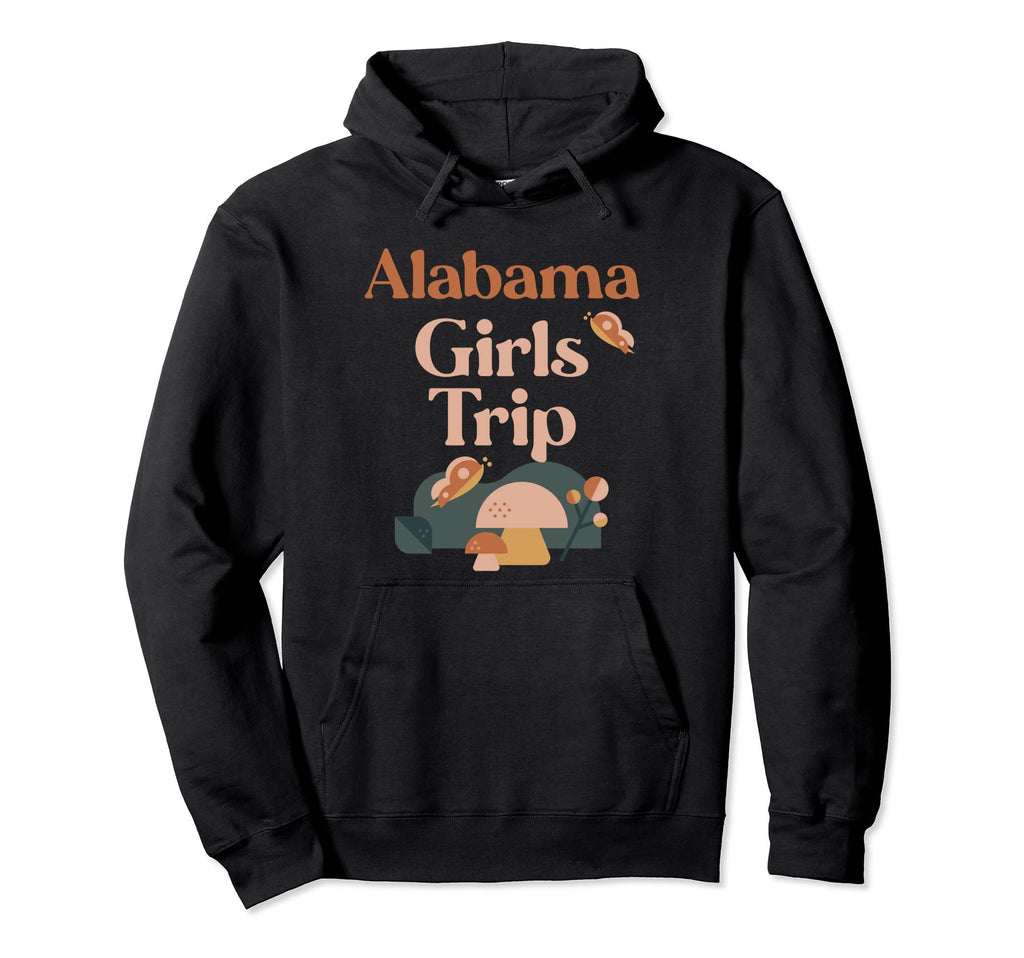 Alabama Trip Matching Group Groovy Boho Hoodie - Graphic Print Unisex - T-Shirt, Sweatshirt, Hoodie