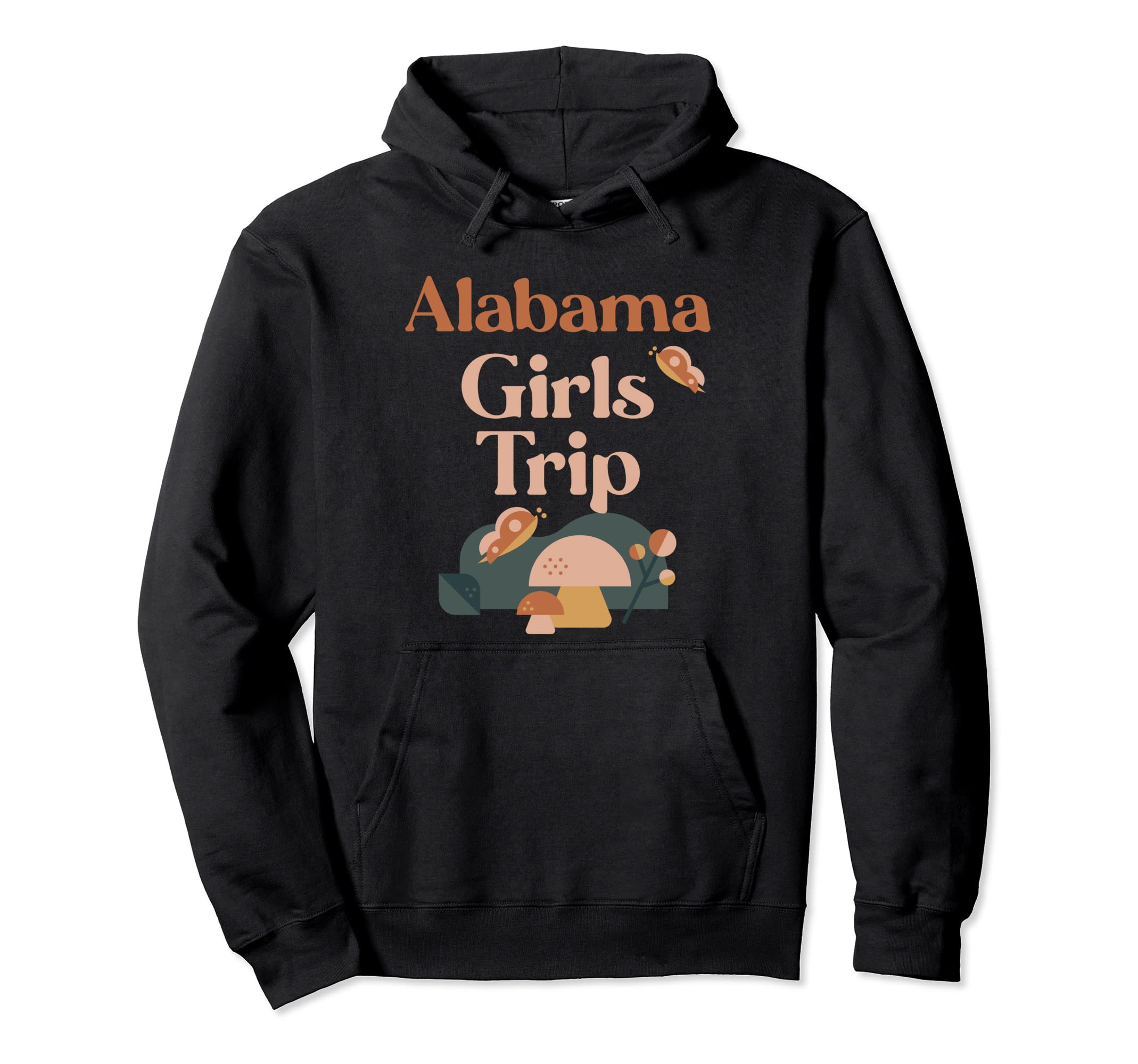 Alabama Trip Matching Group Groovy Boho Hoodie - Graphic Print Unisex - T-Shirt, Sweatshirt, Hoodie