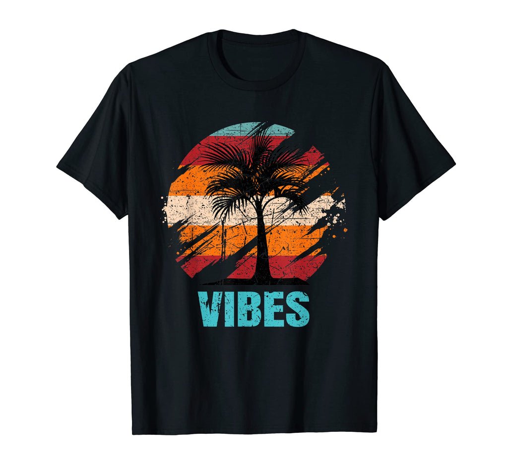 Beach Vacation Vibes Tropical Artsy Sunset T-Shirt - Novelty Apparel Unisex - T-Shirt, Sweatshirt, Hoodie