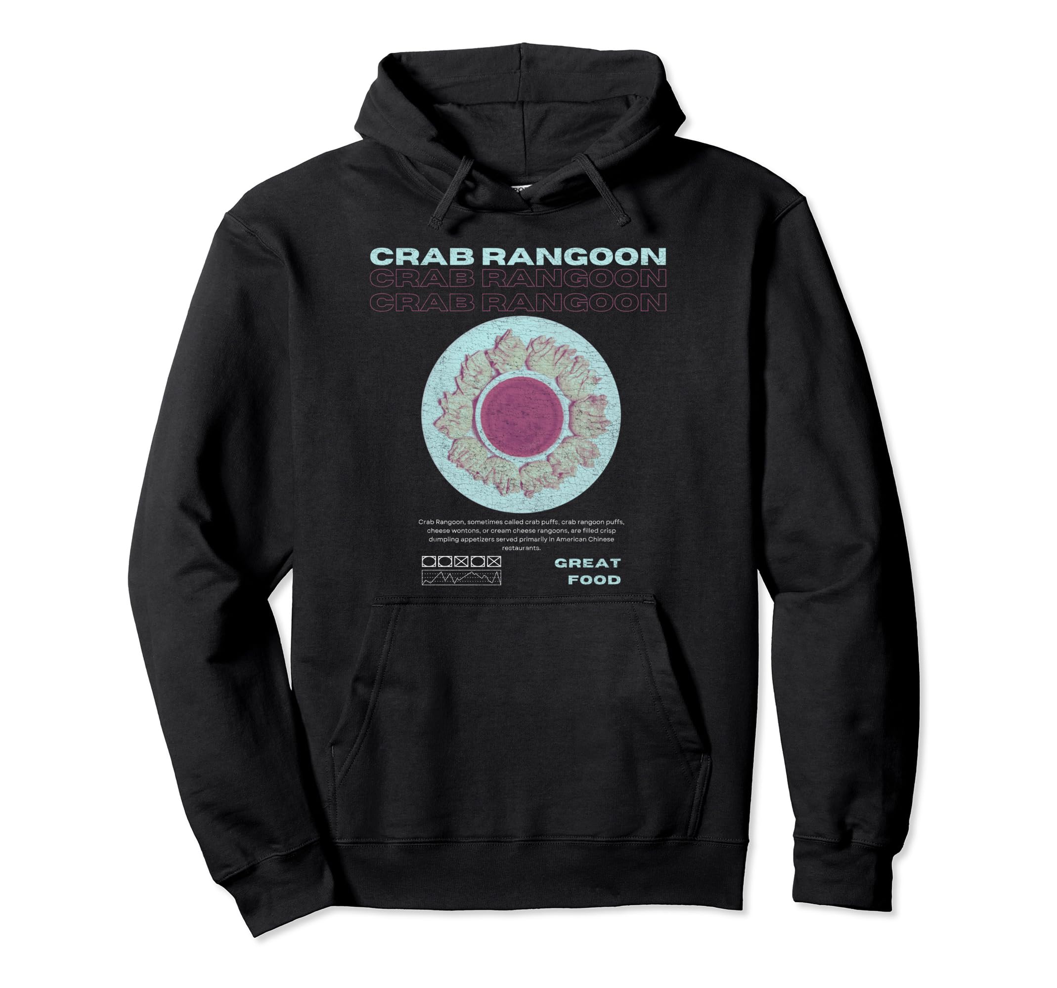 Crab Rangoon Lover Y2K Weird Hoodie - Casual Everyday Wear Unisex - T-Shirt, Sweatshirt, Hoodie
