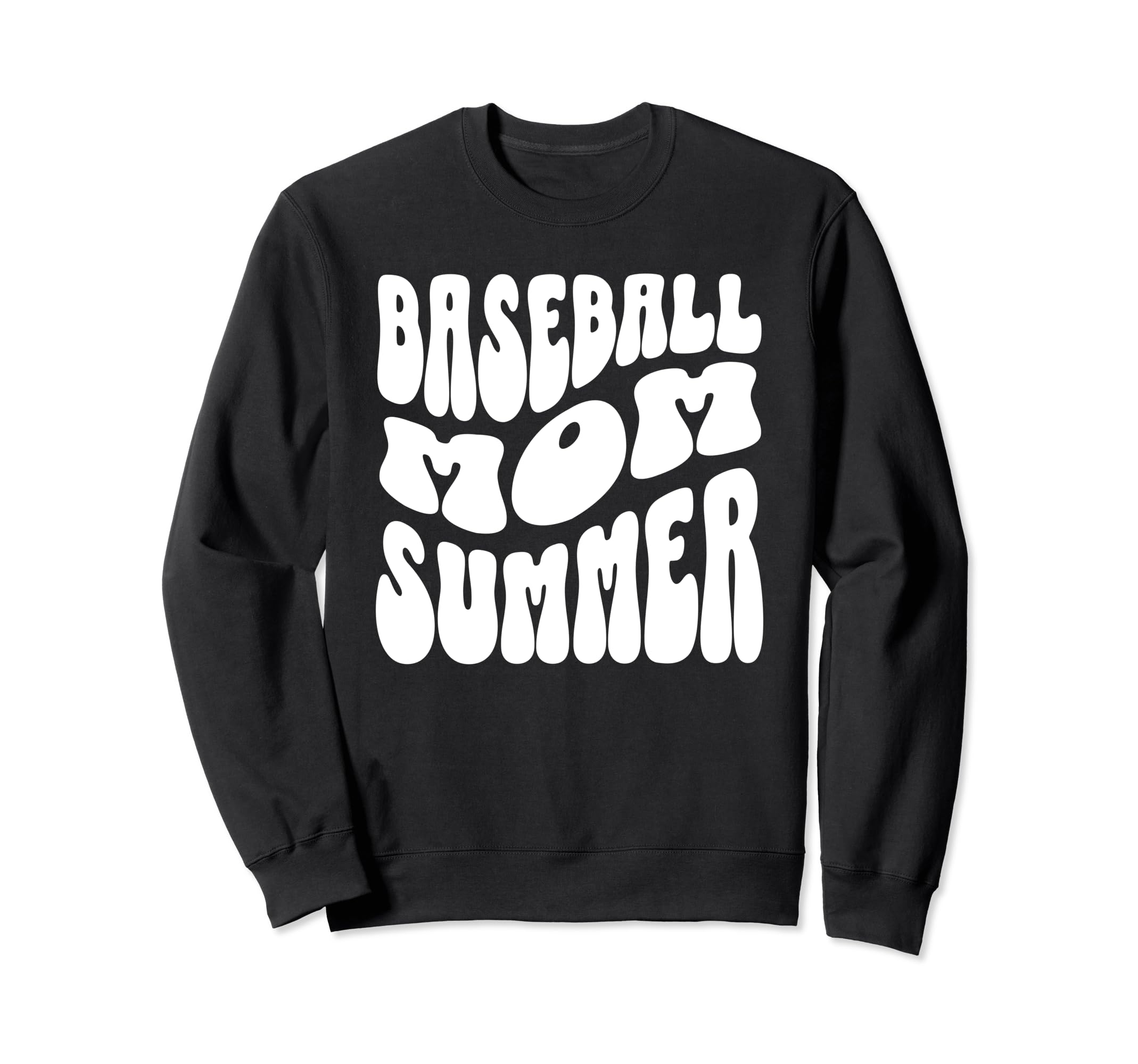 Baseball Mom Summer Groovy Mothers Sweatshirt - Trendy Graphic Men Women - T-Shirt, Sweatshirt, Hoodie