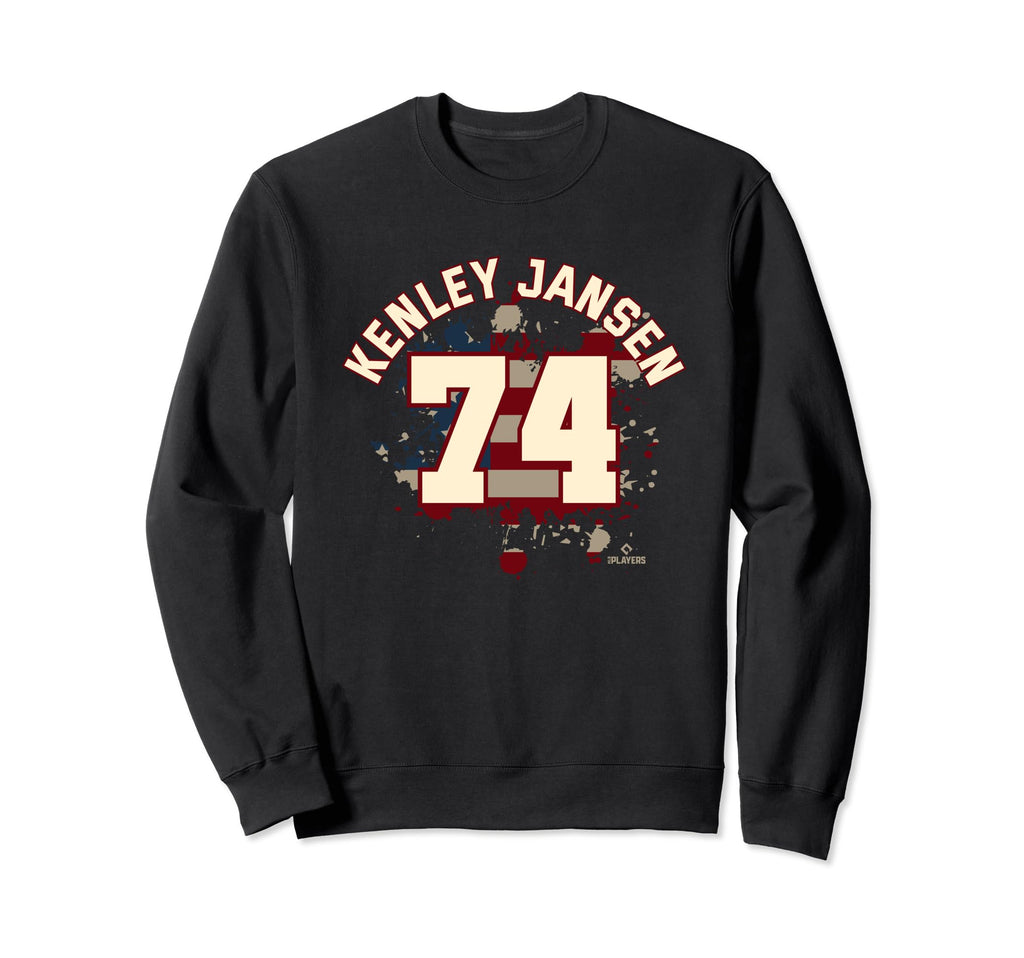 Kenley Jansen Flag Los Angeles Sweatshirt - Fun Novelty Design Men Women - T-Shirt, Sweatshirt, Hoodie