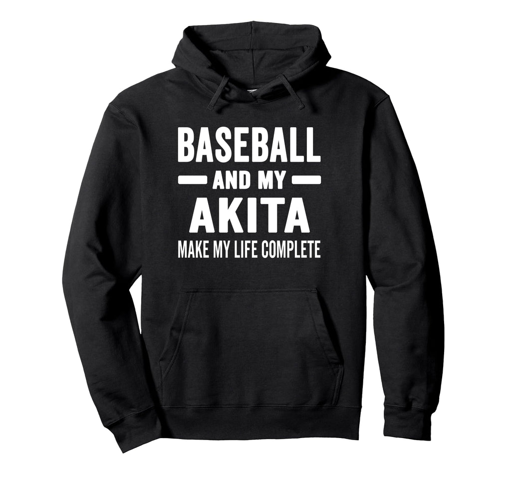 Baseball And My Akita Mama Dog Lover Hoodie - Unique Graphic for Adults - T-Shirt, Sweatshirt, Hoodie