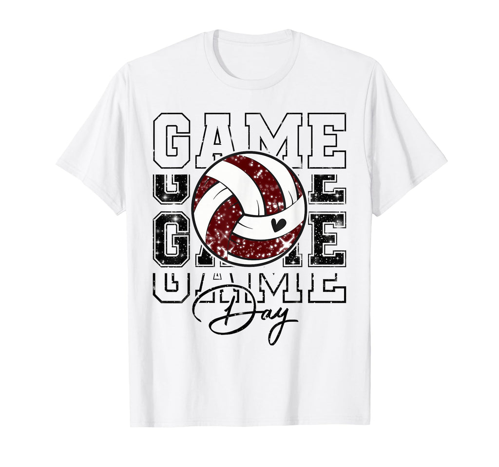 Volleyball Game Day Volleyball Mom T-Shirt - Novelty Apparel for Adults - T-Shirt, Sweatshirt, Hoodie