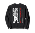 Raising Ballers Baseball Dad Us Flag Sweatshirt - Graphic Print for Adults - T-Shirt, Sweatshirt, Hoodie