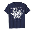 Biggest Fan Baseball Player Number 21 T-Shirt - Trendy Graphic for Adults - T-Shirt, Sweatshirt, Hoodie