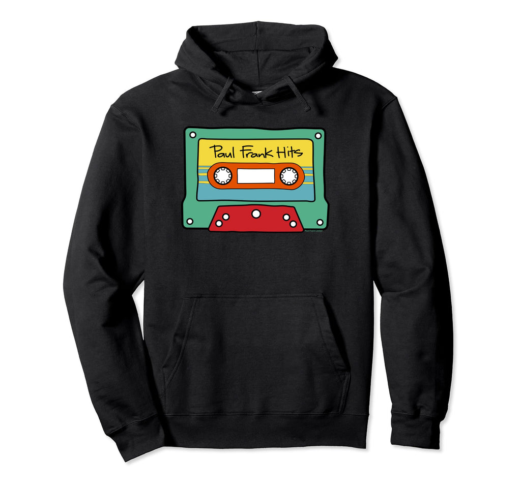 Paul Frank Cassette Tape Hits Hoodie - Casual Everyday Wear Unisex - T-Shirt, Sweatshirt, Hoodie