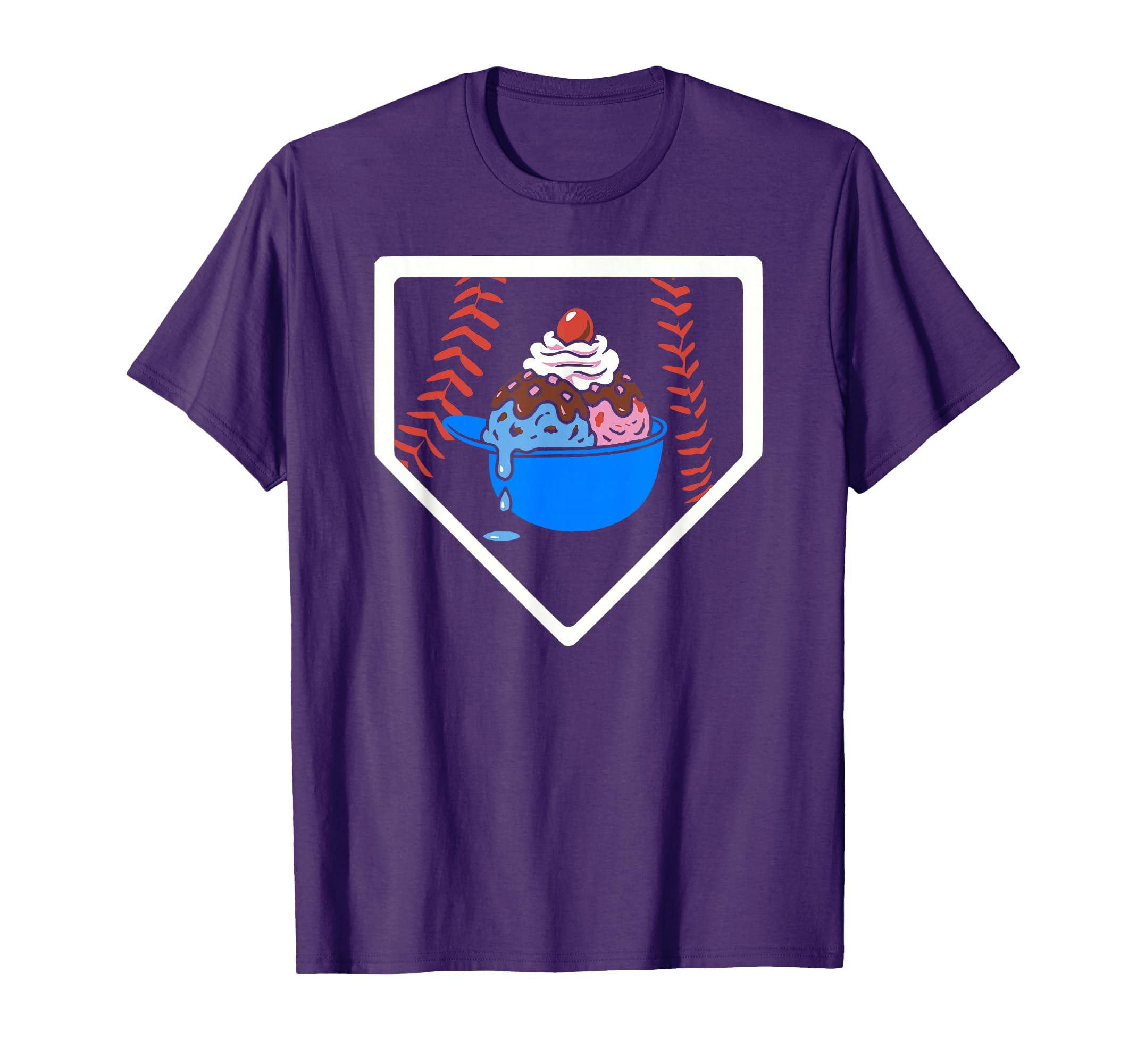 Funny Baseball Helmet Home Plate Ice T-Shirt - Novelty Apparel for Adults - T-Shirt, Sweatshirt, Hoodie