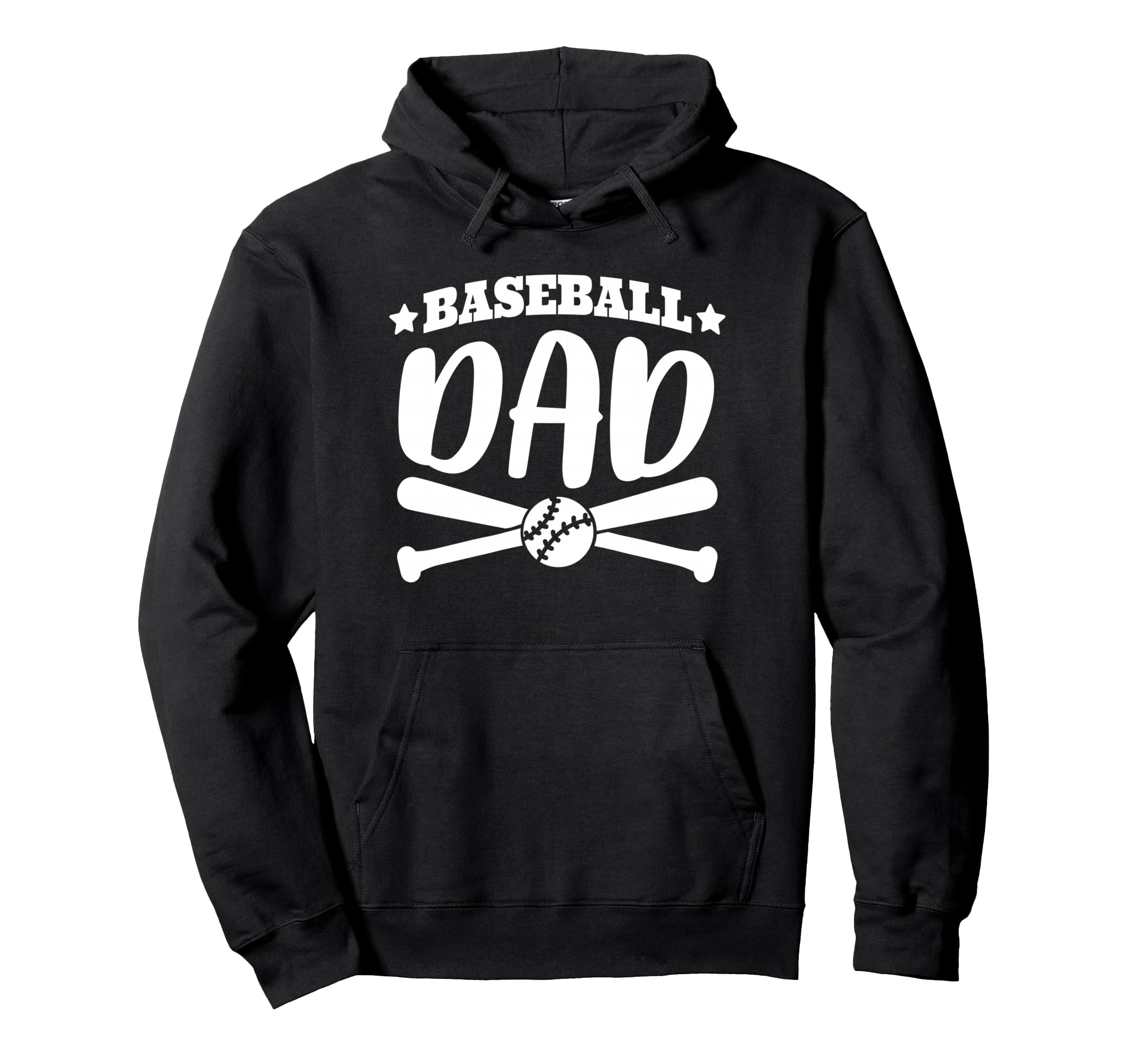 Baseball Dad Fathers Day Celebration Hoodie - Fun Novelty Design for Adults - T-Shirt, Sweatshirt, Hoodie