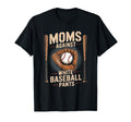 Baseball Player Team Moms Against White T-Shirt - Novelty Apparel Unisex - T-Shirt, Sweatshirt, Hoodie