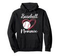 Baseball Heart Family Matching Hoodie - Custom Art Print Men Women - T-Shirt, Sweatshirt, Hoodie