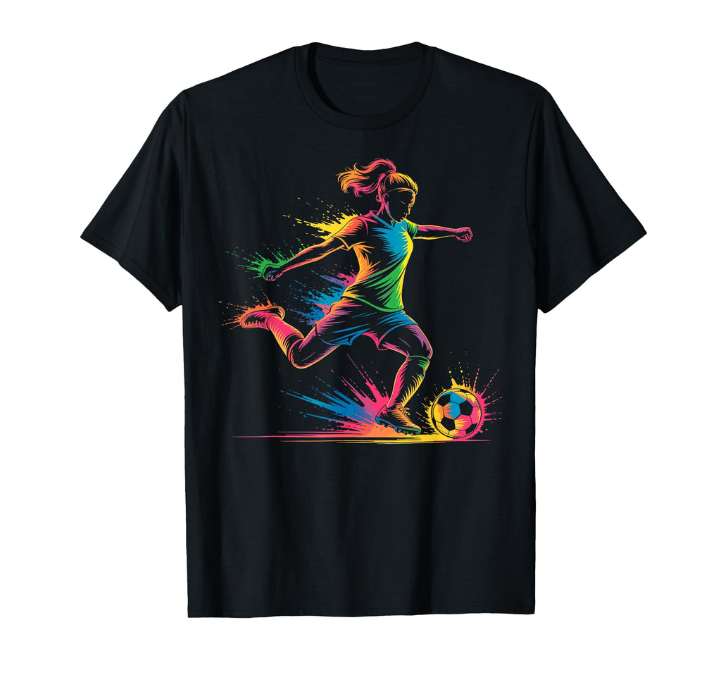 Colorful Funny Soccer Player Fan Dad Mom T-Shirt - Trendy Graphic Unisex - T-Shirt, Sweatshirt, Hoodie