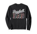 Baseball Dad Distressed Varsity Sweatshirt - Unique Graphic for Adults - T-Shirt, Sweatshirt, Hoodie