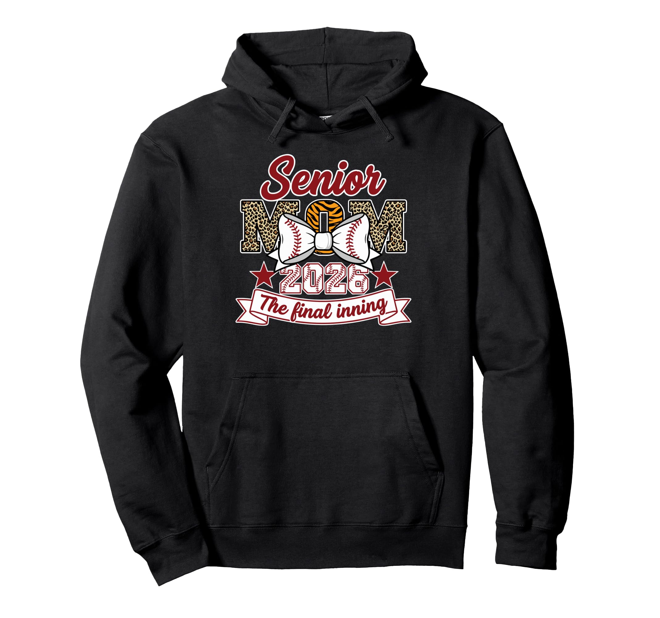 Baseball Senior Mom 2026 Final Inning Hoodie - Custom Art Print Unisex - T-Shirt, Sweatshirt, Hoodie