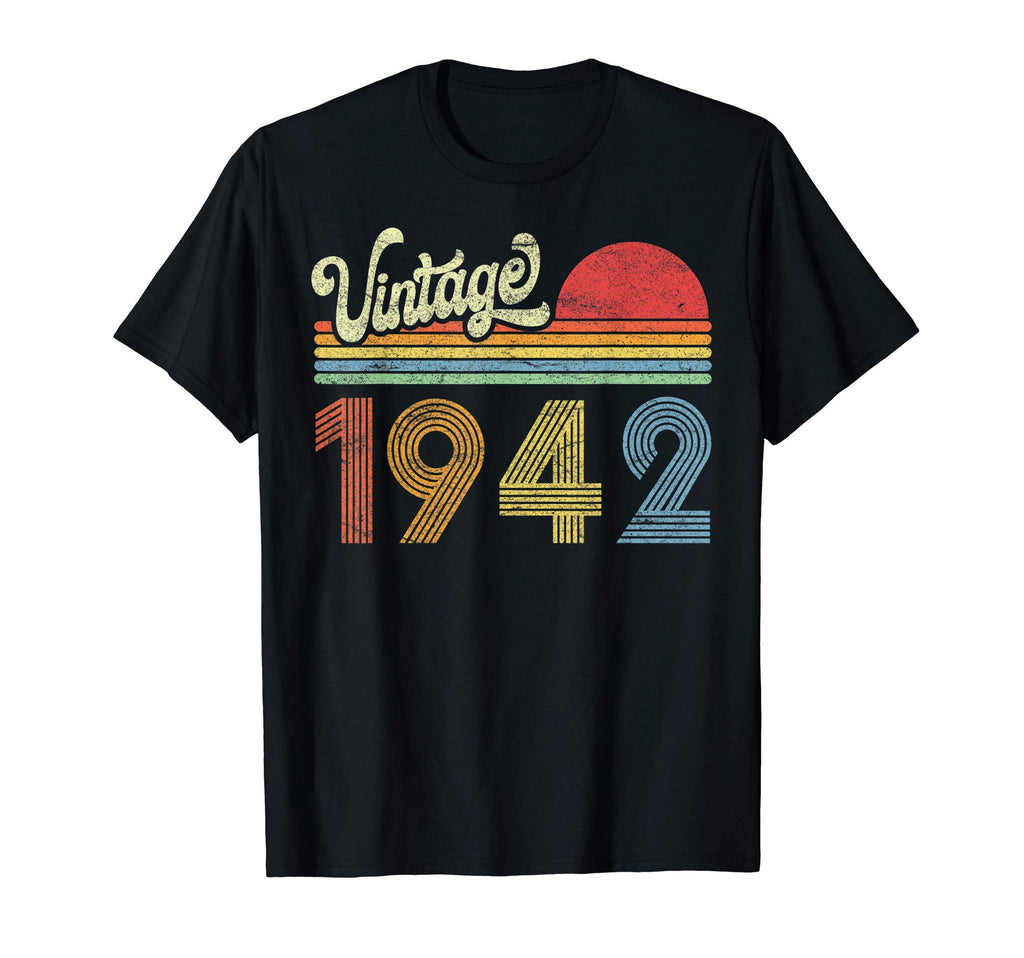 1942 Birthday Gift Born Made 1942 Sunset T-Shirt - Unique Graphic Unisex - T-Shirt, Sweatshirt, Hoodie