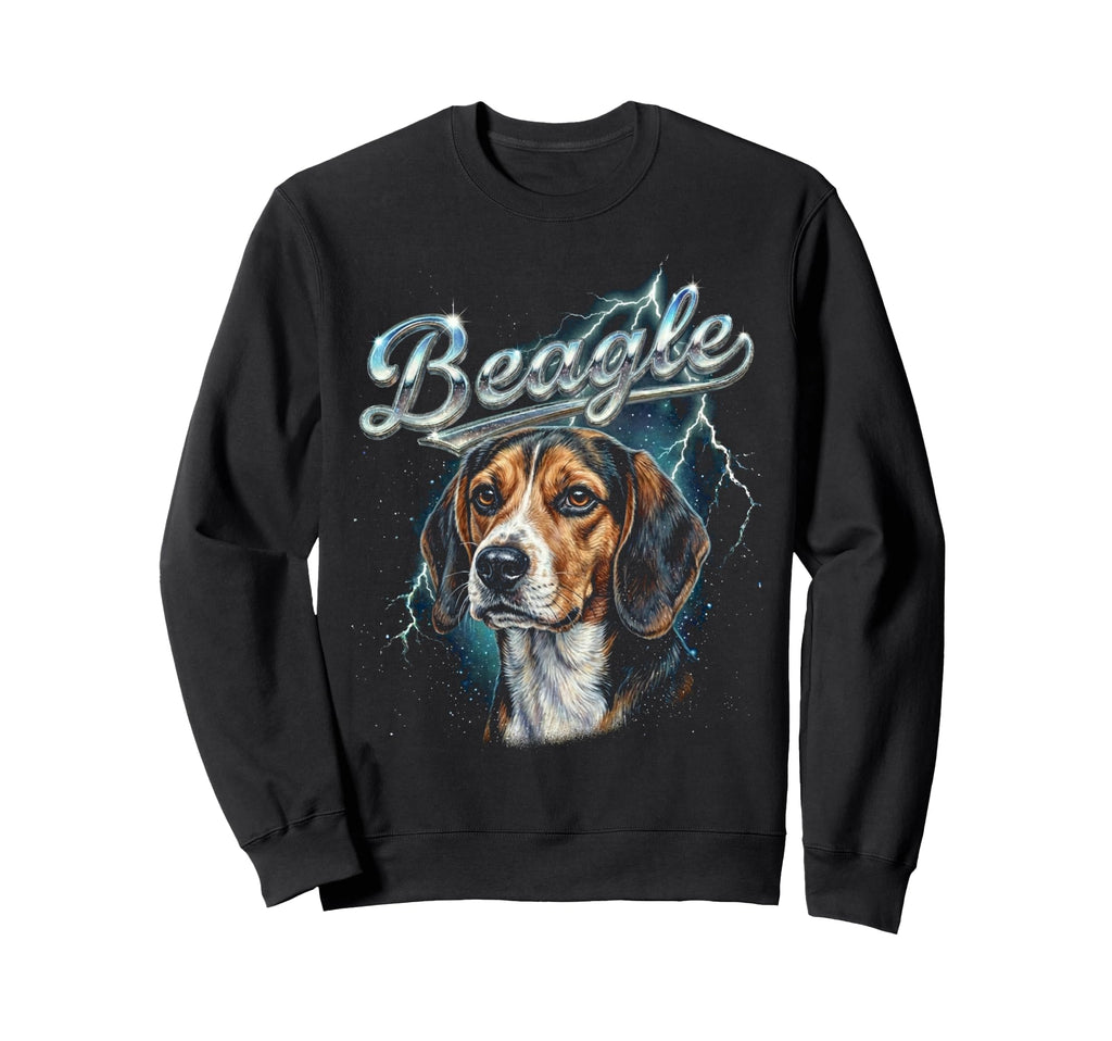 Beagle 90S Dog Lover 80S Beagle Sweatshirt - Fun Novelty Design Unisex - T-Shirt, Sweatshirt, Hoodie