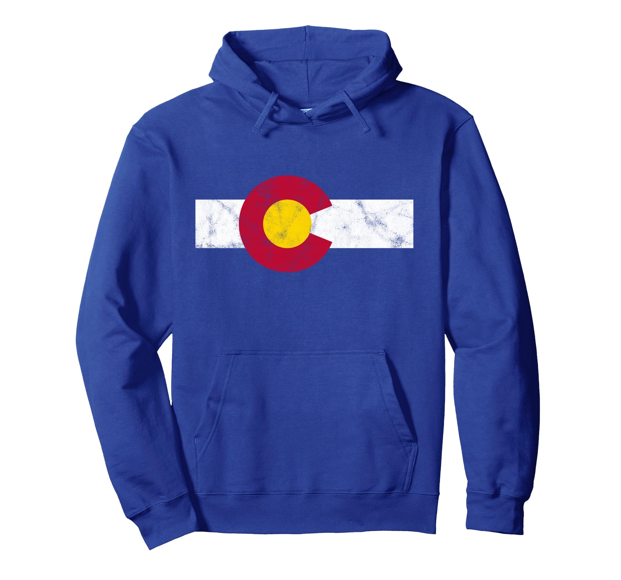 Colorado Flag Distressed Sweatshirt - Aesthetic Graphic for Adults - T-Shirt, Sweatshirt, Hoodie
