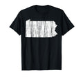 State Pennsylvania Distressed Outline T-Shirt - Custom Art Print for Adults - T-Shirt, Sweatshirt, Hoodie