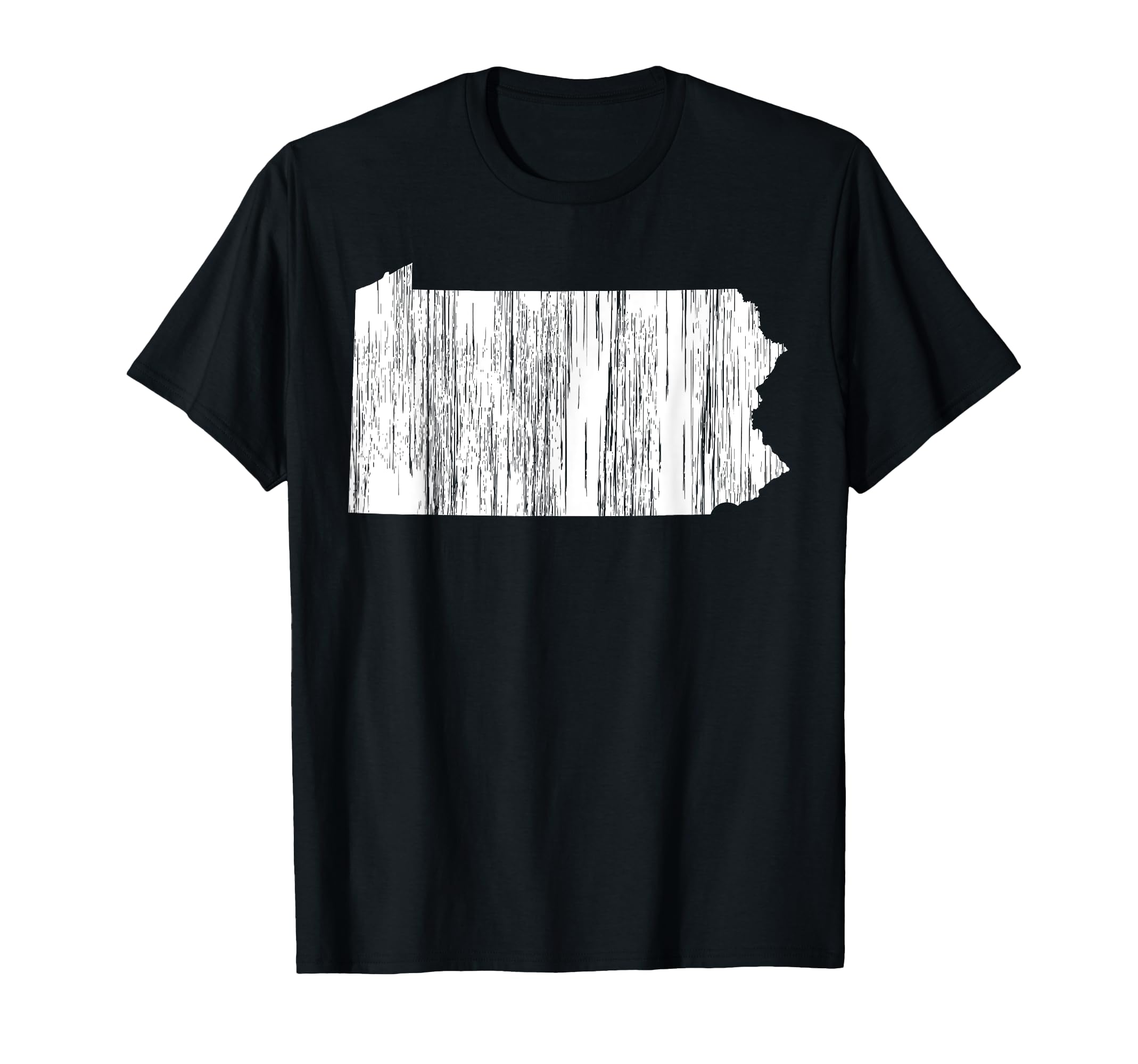 State Pennsylvania Distressed Outline T-Shirt - Custom Art Print for Adults - T-Shirt, Sweatshirt, Hoodie