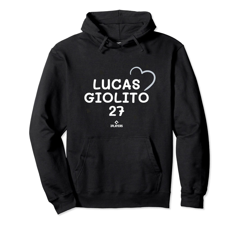 Lucas Giolito Heart Valentines Day Hoodie - Novelty Apparel Men Women - T-Shirt, Sweatshirt, Hoodie