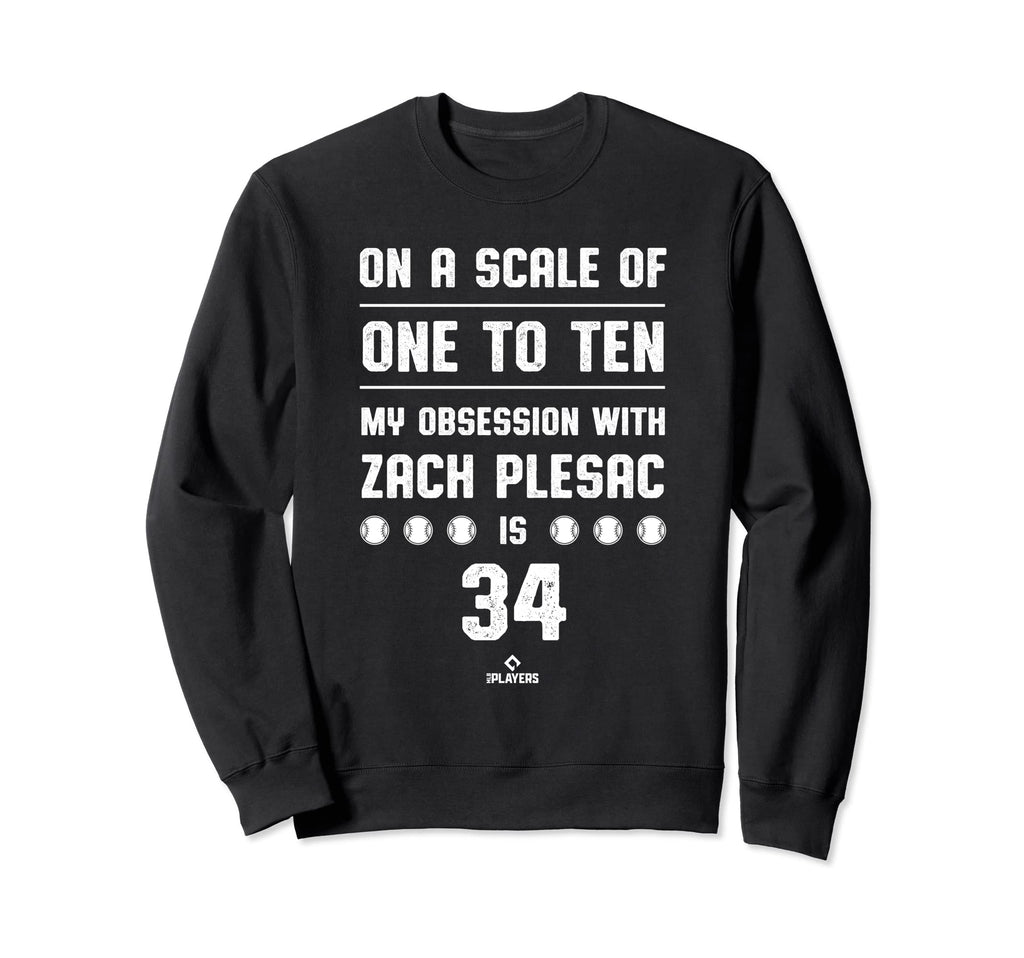 Zach Plesac Obsession Cleveland Baseball Sweatshirt - Graphic Print Unisex - T-Shirt, Sweatshirt, Hoodie