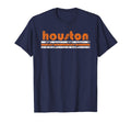 Houston Texas Three Stripe T-Shirt - Casual Everyday Wear Men Women - T-Shirt, Sweatshirt, Hoodie