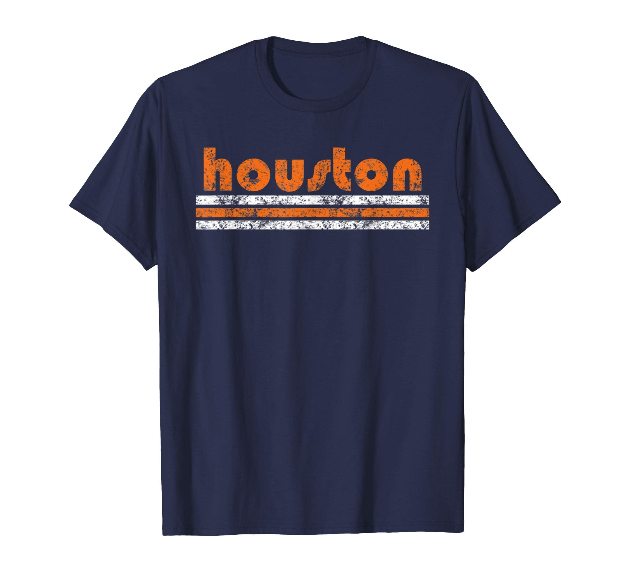 Houston Texas Three Stripe T-Shirt - Casual Everyday Wear Men Women - T-Shirt, Sweatshirt, Hoodie