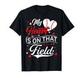 My Heart Is That Field Baseball Player T-Shirt - Trendy Graphic for Adults - T-Shirt, Sweatshirt, Hoodie