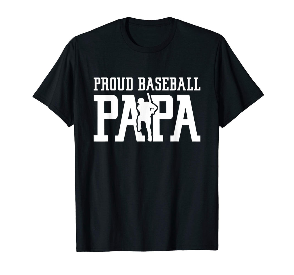 Mens Proud Baseball Papa Gift Grandpa T-Shirt - Custom Art Print Unisex - T-Shirt, Sweatshirt, Hoodie