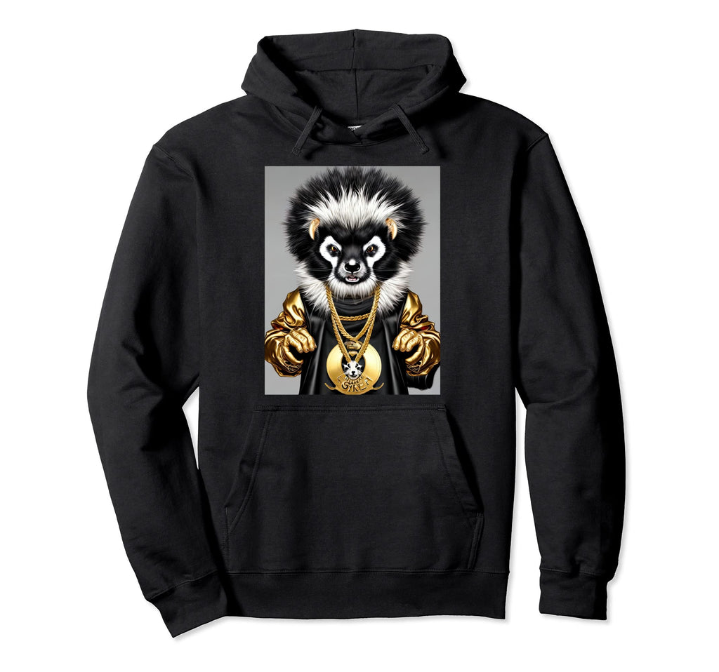 Gangster Rap Skunk Hip Hop Music Old School Hoodie - Graphic Print Unisex - T-Shirt, Sweatshirt, Hoodie