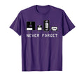 Never Forget Cassette Tape Vcr Tape T-Shirt - Novelty Apparel for Adults - T-Shirt, Sweatshirt, Hoodie