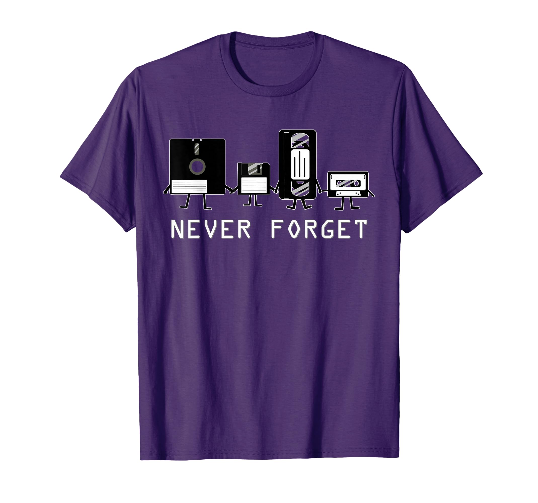 Never Forget Cassette Tape Vcr Tape T-Shirt - Novelty Apparel for Adults - T-Shirt, Sweatshirt, Hoodie