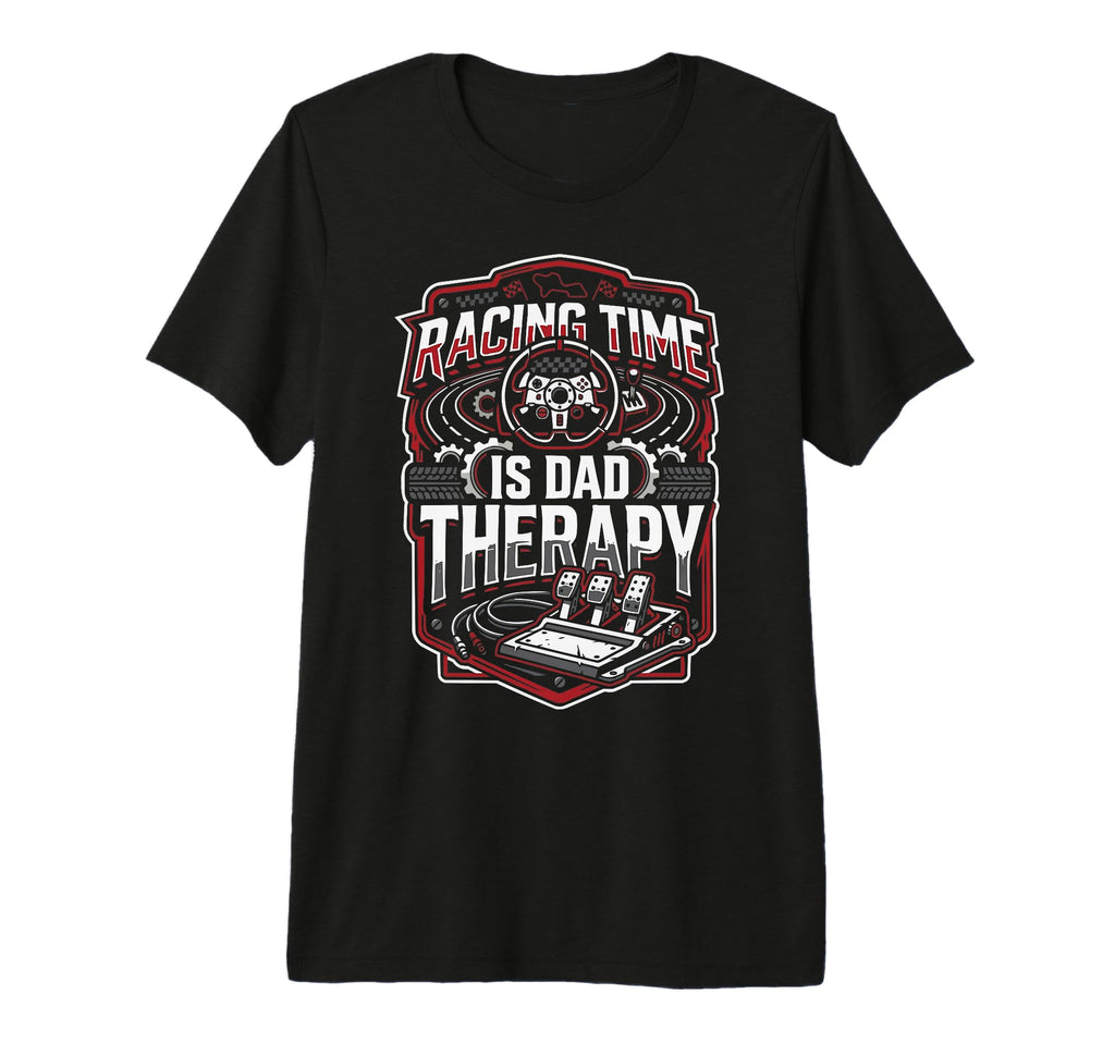Mens Sim Racing Dad Virtual Racing Game T-Shirt - Trendy Graphic Men Women - T-Shirt, Sweatshirt, Hoodie