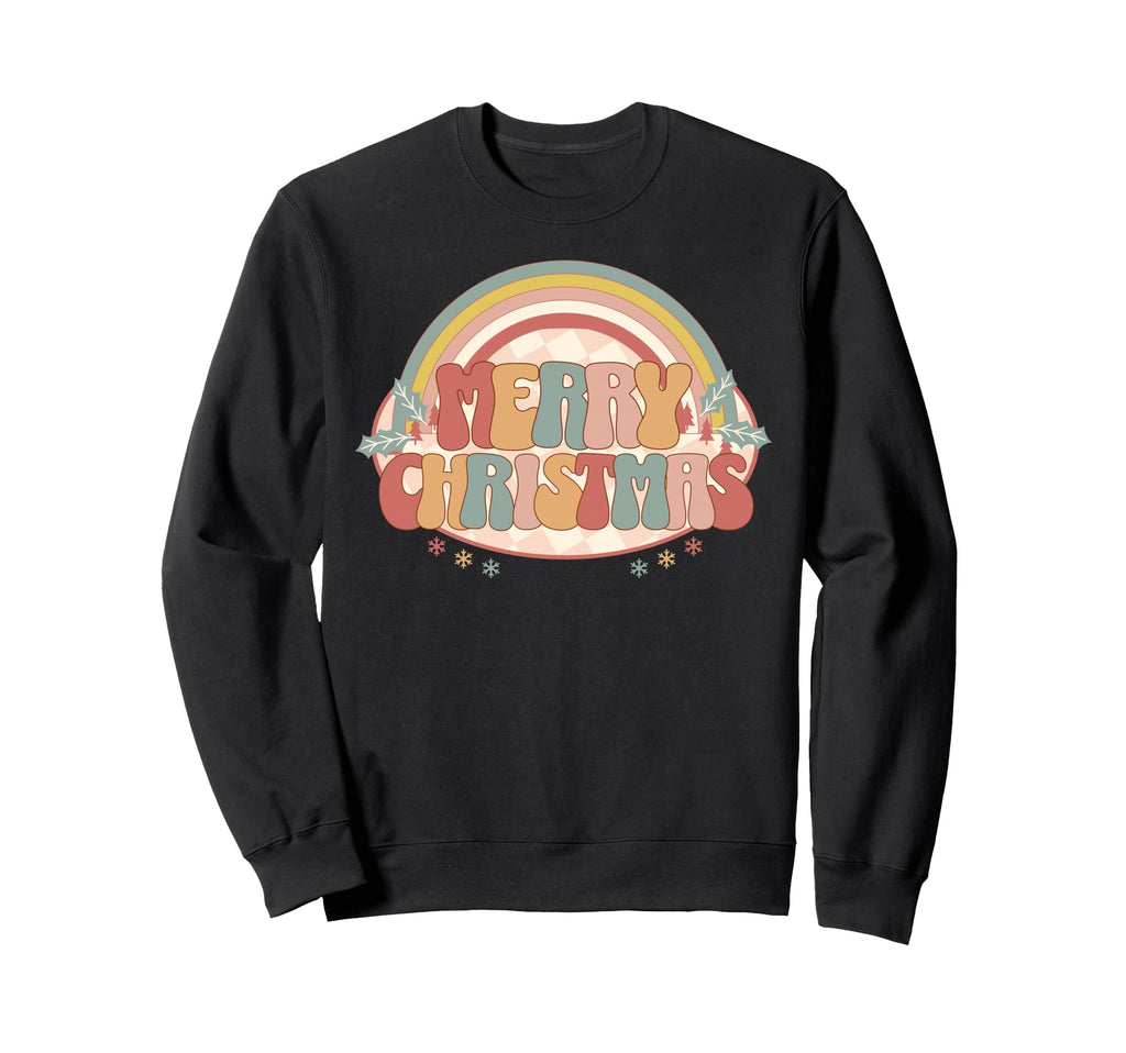 Pastel Groovy Typography Boho Sweatshirt - Unique Graphic Men Women - T-Shirt, Sweatshirt, Hoodie