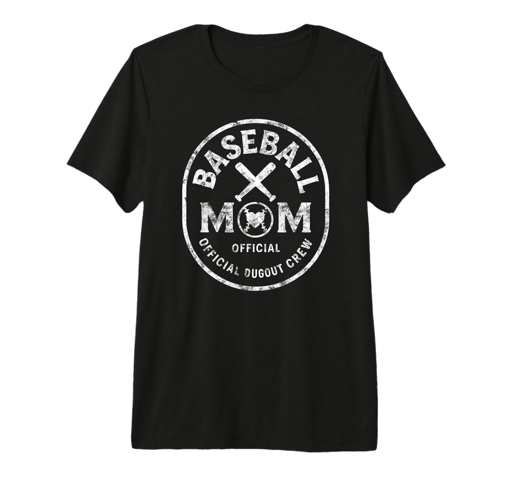 Baseball Team Mom Fans Tri Blend T-Shirt - Unique Graphic Men Women - T-Shirt, Sweatshirt, Hoodie