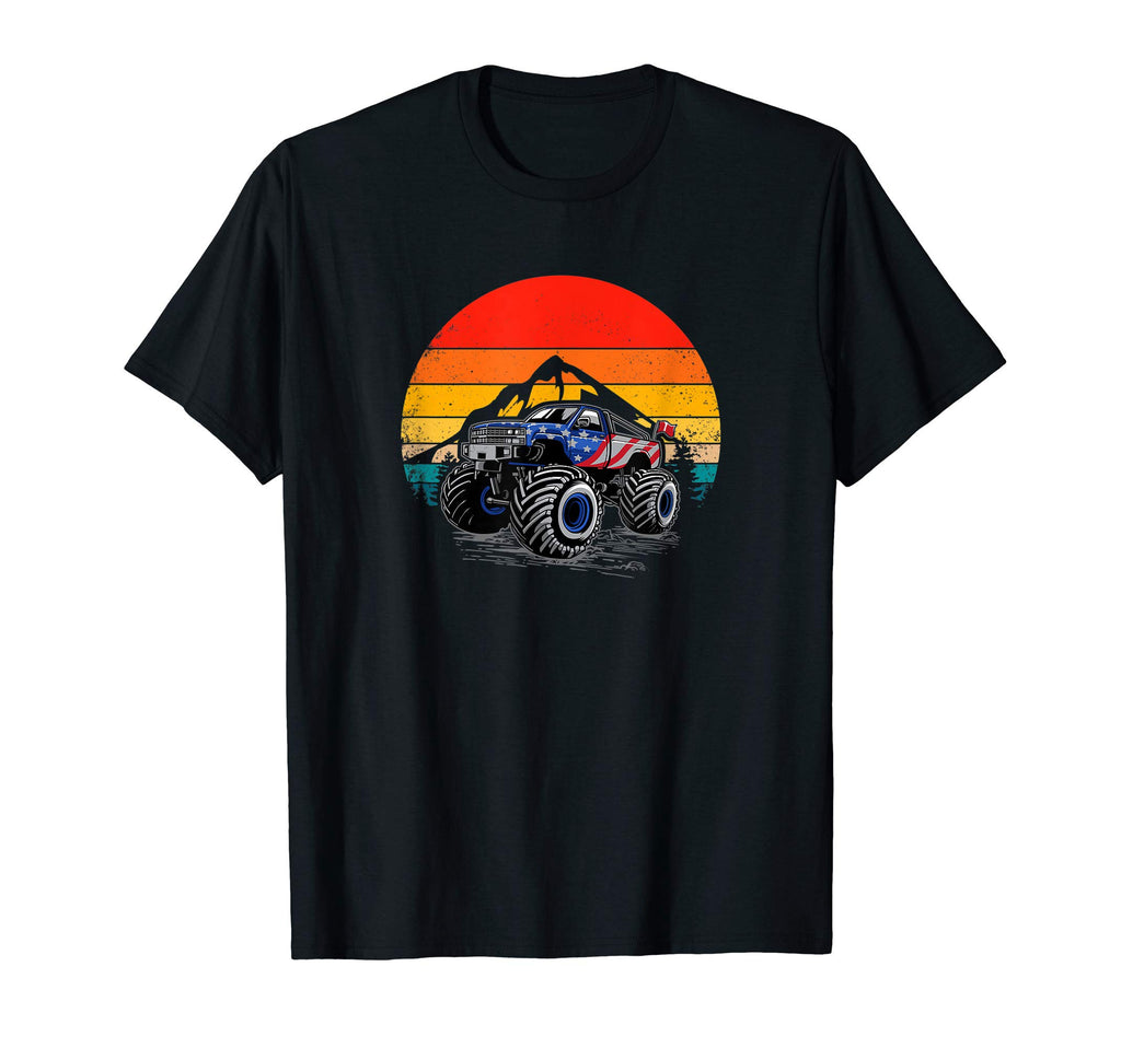 Monster Truck Are My Jam Sunset T-Shirt - Aesthetic Graphic Men Women - T-Shirt, Sweatshirt, Hoodie