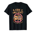 Hippy And Her Dog Living Life Peace T-Shirt - Trendy Graphic for Adults - T-Shirt, Sweatshirt, Hoodie