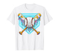 Baseball Drip Ice Cream Drip Sweet Swing T-Shirt - Custom Art Print Unisex - T-Shirt, Sweatshirt, Hoodie