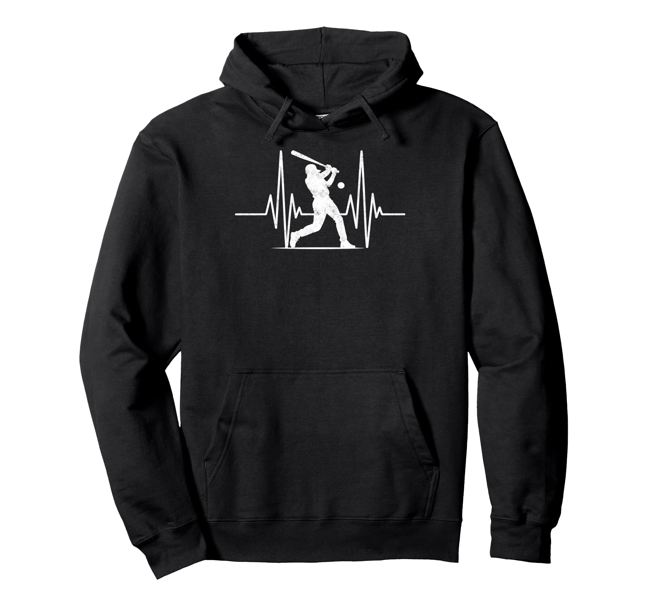 Baseball Player Heartbeat Coach Dad Hoodie - Graphic Print for Adults - T-Shirt, Sweatshirt, Hoodie