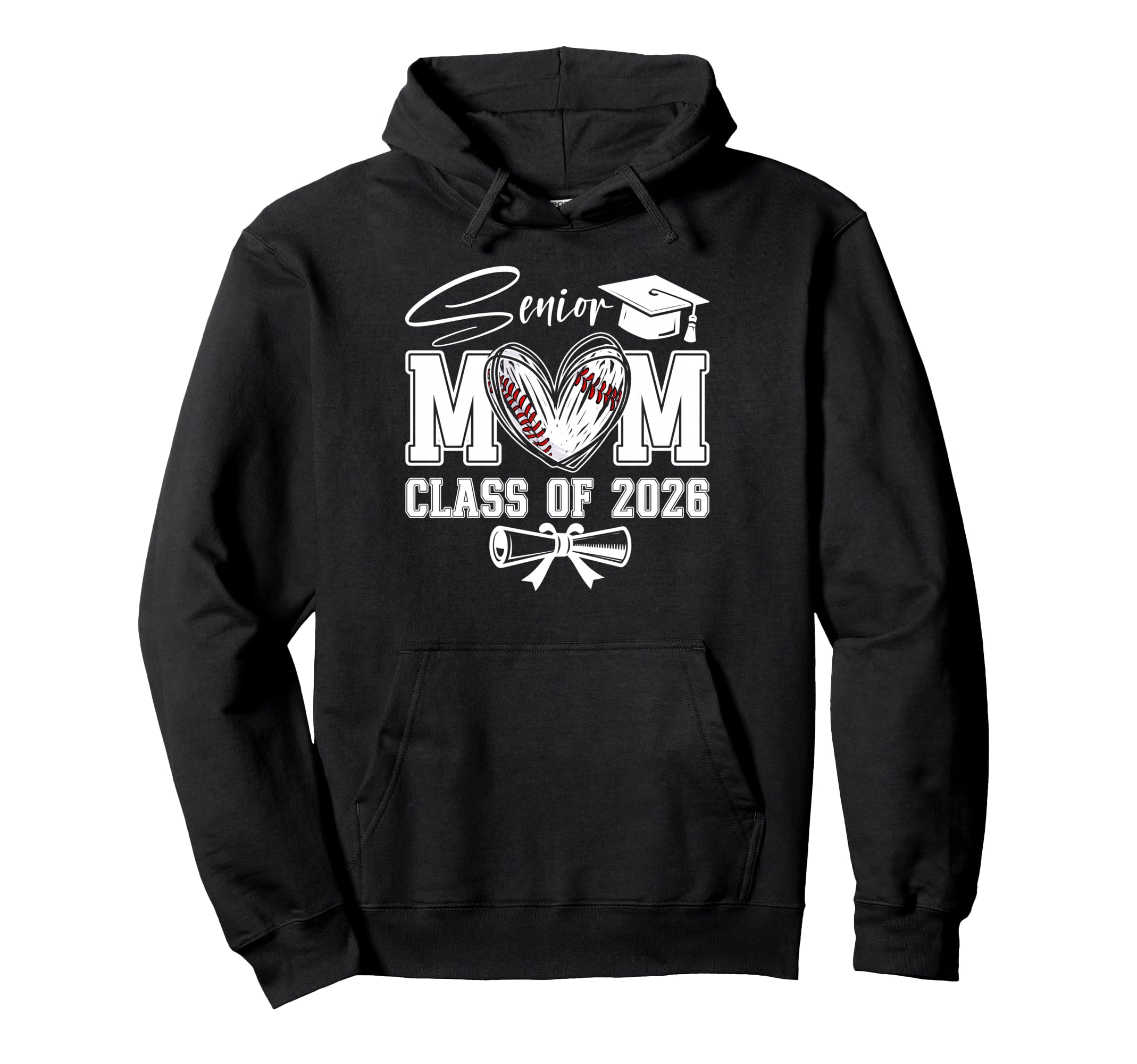 Senior Mom Class 2026 Graduate Hoodie - Fun Novelty Design Men Women - T-Shirt, Sweatshirt, Hoodie