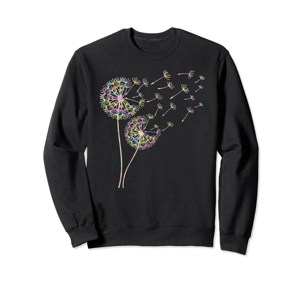 Dandelion Tie Dye Boho Hippie Wish Sweatshirt - Trendy Graphic Men Women - T-Shirt, Sweatshirt, Hoodie