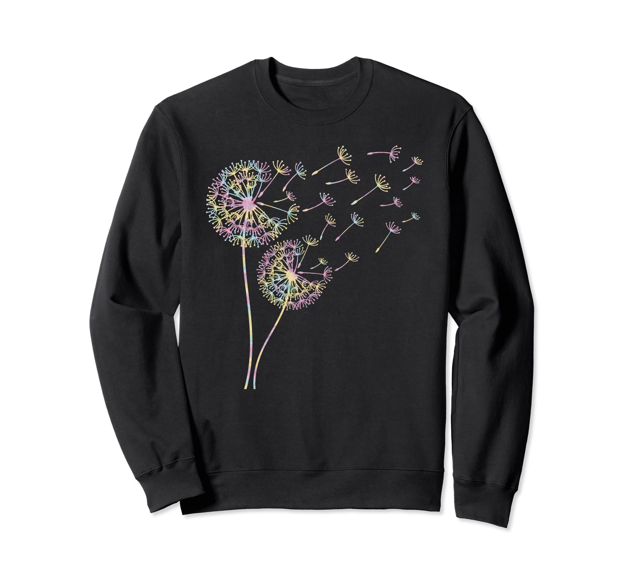 Dandelion Tie Dye Boho Hippie Wish Sweatshirt - Trendy Graphic Men Women - T-Shirt, Sweatshirt, Hoodie