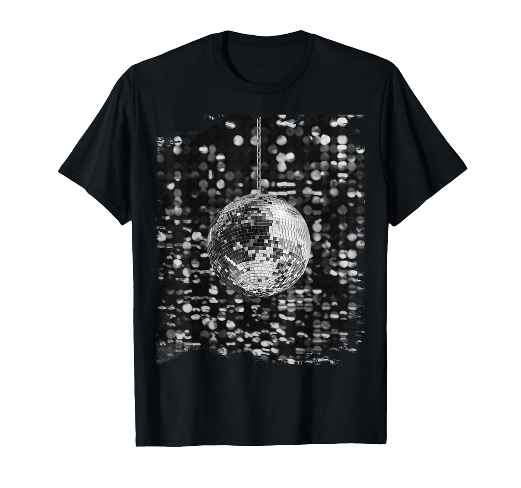 Black And White Disco Ball Club Small T-Shirt - Streetwear Style Unisex - T-Shirt, Sweatshirt, Hoodie