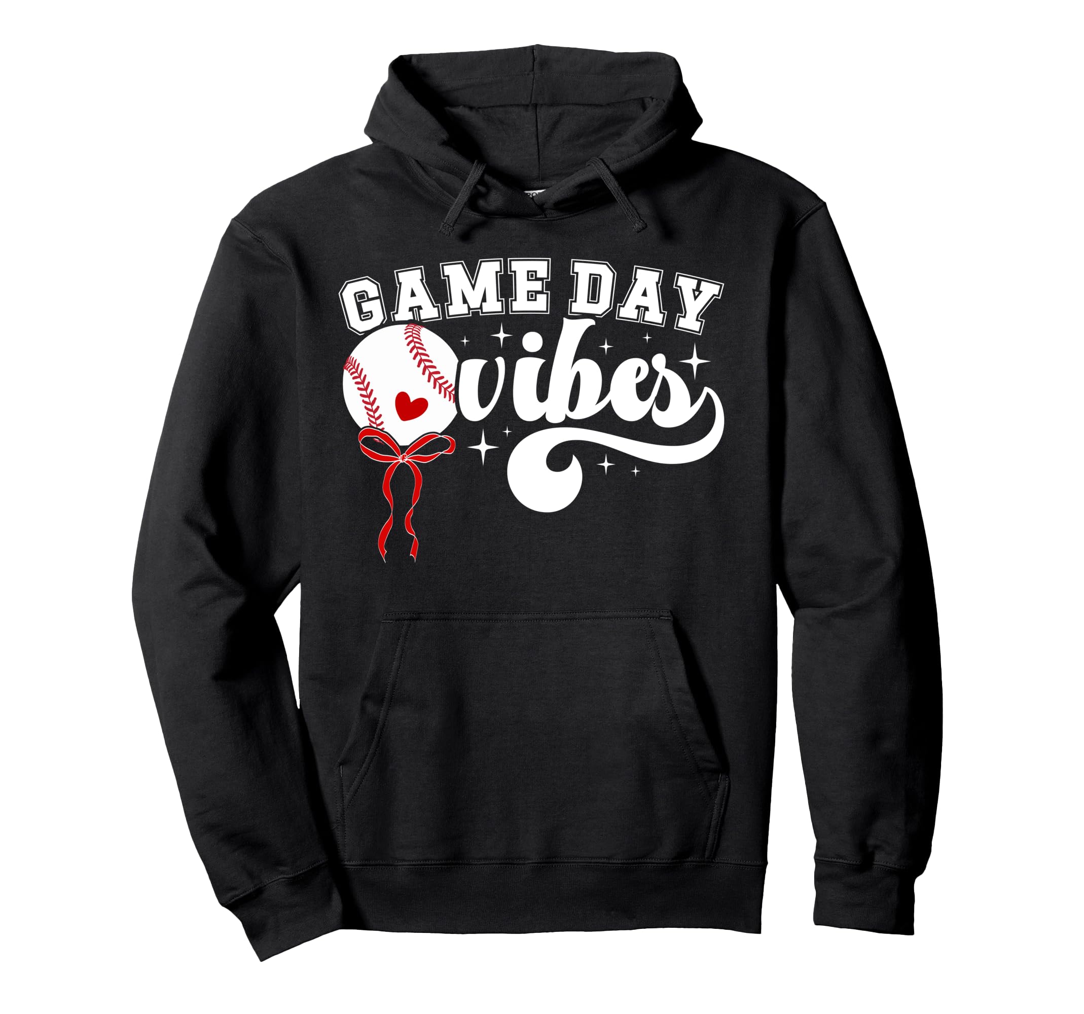 Game Day Vibes Baseball Game Day Baseball Hoodie - Unique Graphic Unisex - T-Shirt, Sweatshirt, Hoodie