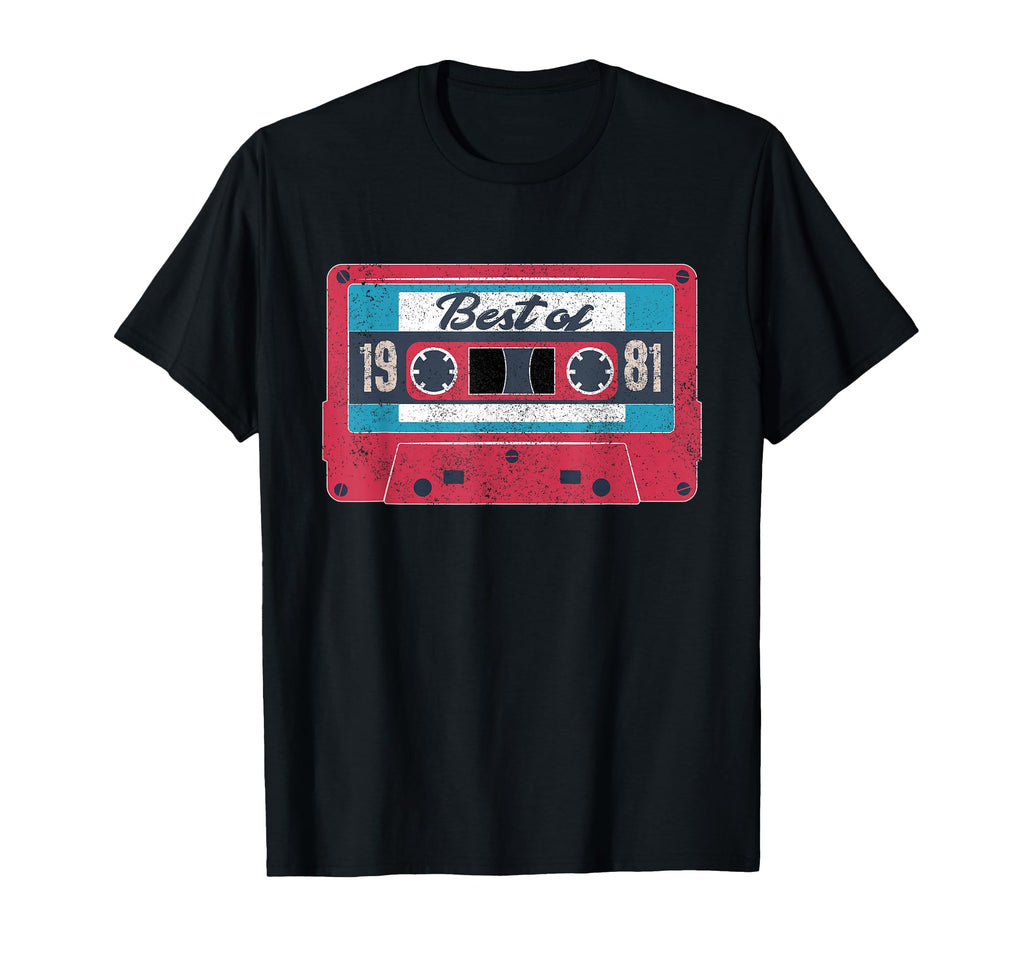 Best 1981 Cassette Tape T-Shirt - Novelty Apparel Unisex - T-Shirt, Sweatshirt, Hoodie