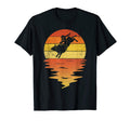 Bull Riding Sunset Cowboy Western T-Shirt - Aesthetic Graphic Unisex - T-Shirt, Sweatshirt, Hoodie