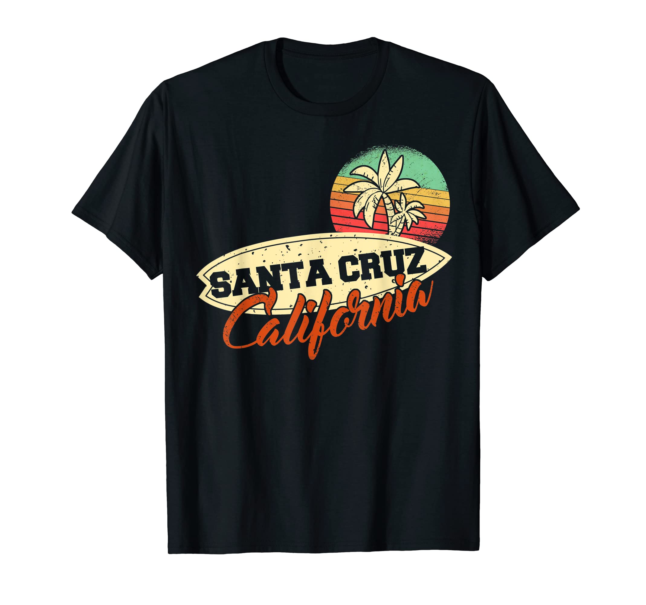 Santa Cruz California Surfer Skater T-Shirt - Minimalist Print for Adults - T-Shirt, Sweatshirt, Hoodie